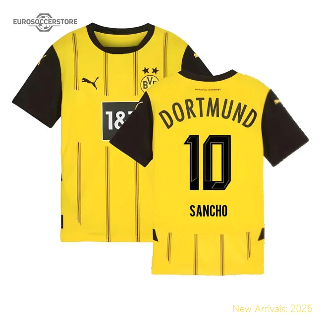 2024-2025 Borussia Dortmund Home Shirt (Kids) (Sancho 10)-The Soccer Shirt Hub