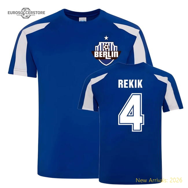 Karim Rekik Berlin Sports Training Jersey (Blue)-The Soccer Shirt Hub