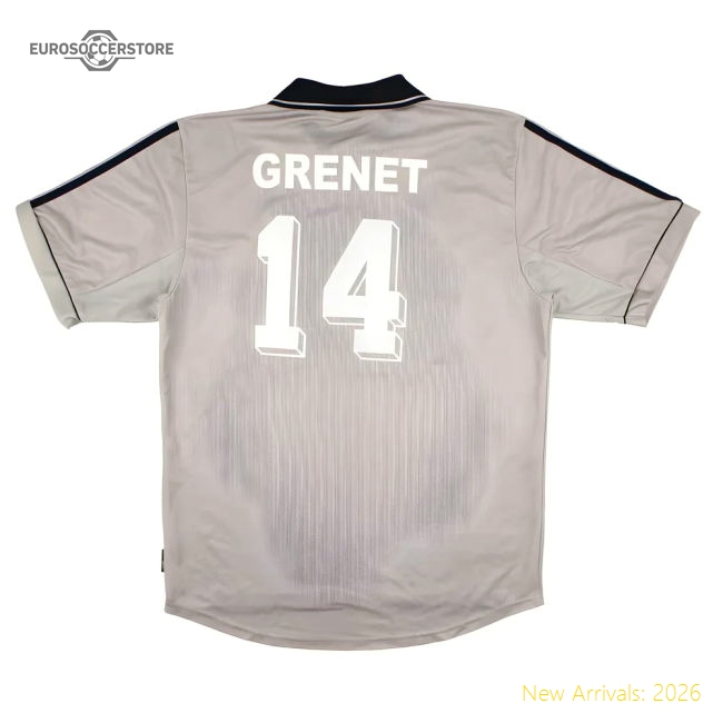 Bordeaux 2000-01 Third Shirt (M) Grenet #14 (Very Good)-The Soccer Shirt Hub