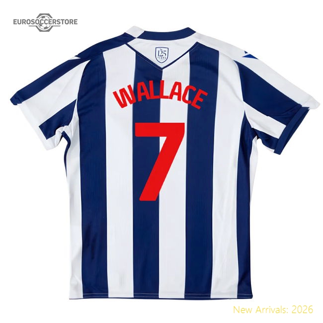 2025-2026 West Brom WBA Home Shirt - Kids (Wallace 7)-The Soccer Shirt Hub