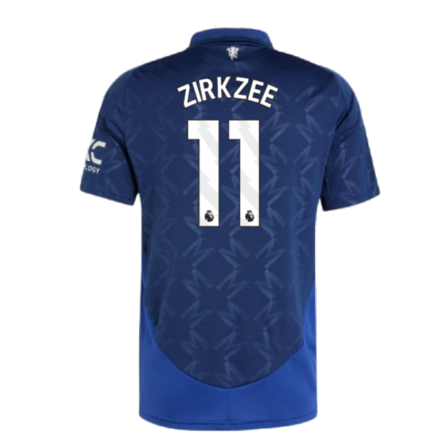 2024-2025 Man Utd Away Shirt (Zirkzee 11)-The Soccer Shirt Hub