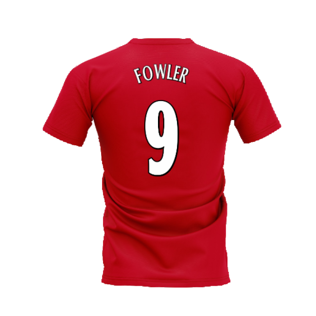 Liverpool 2000-2001 Retro Shirt T-shirt (Red) (FOWLER 9)-The Soccer Shirt Hub