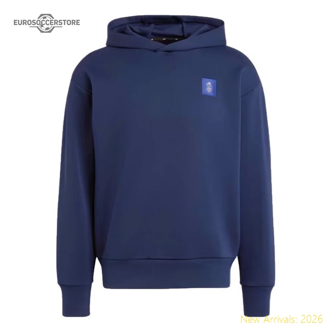2024-2025 Man Utd Seasonal Doubleknit Hoody (Night Indigo)-The Soccer Shirt Hub