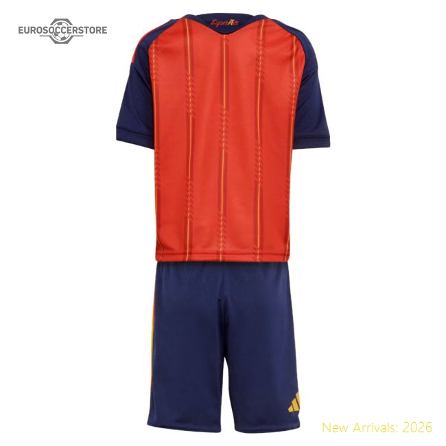 2026-2027 Spain Home Little Kids Mini Kit-The Soccer Shirt Hub