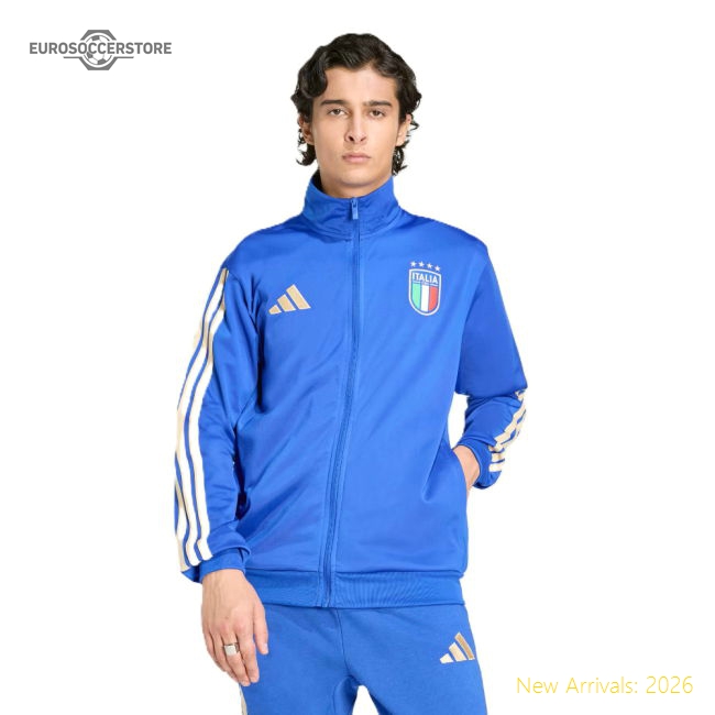 2025-2026 Italy DNA Track Top (Blue)-The Soccer Shirt Hub