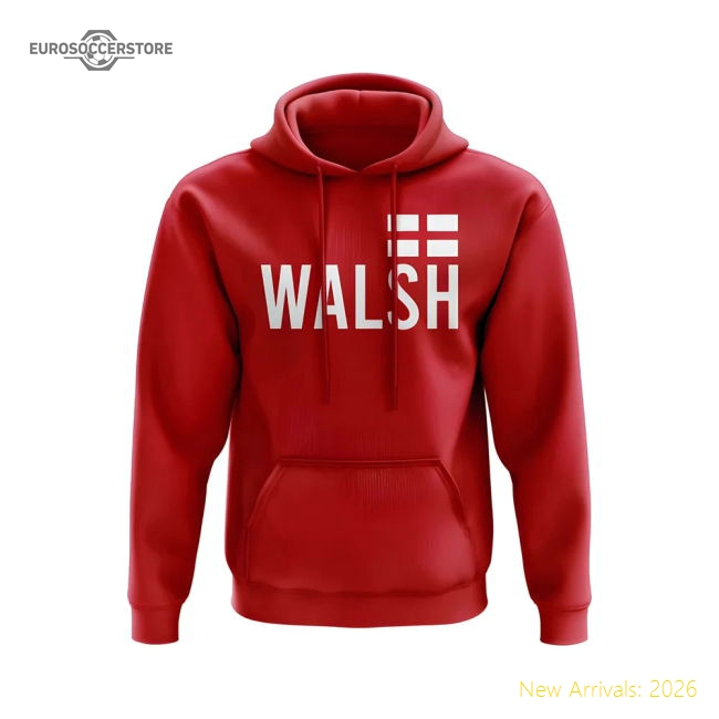Keira Walsh England Name Hoody (Red)-The Soccer Shirt Hub