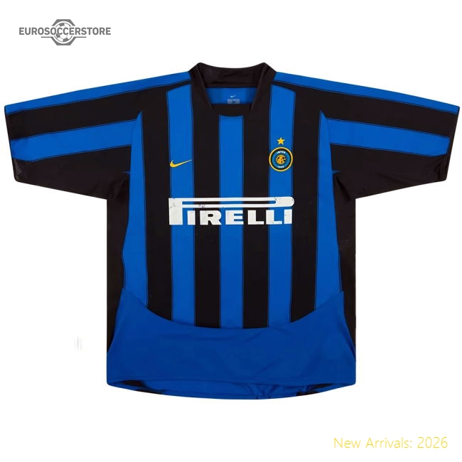 Inter Milan 2003-04 Home Shirt (Vieri #32) ((Good) XXL)-The Soccer Shirt Hub