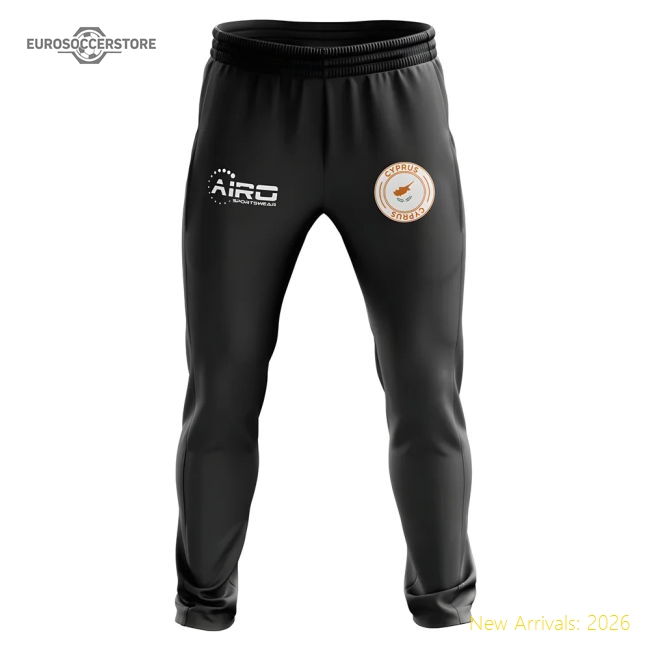 Cyprus Concept Football Training Pants (Black)-The Soccer Shirt Hub