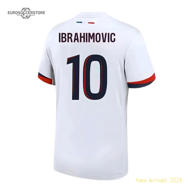 2024-2025 PSG Away Shirt (Ibrahimovic 10)-The Soccer Shirt Hub