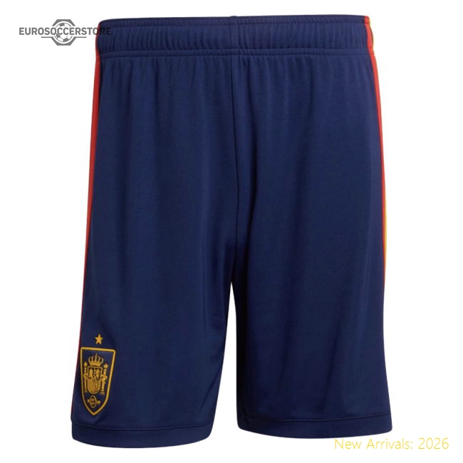 2026-2027 Spain Home Shorts (Dark Blue)-The Soccer Shirt Hub