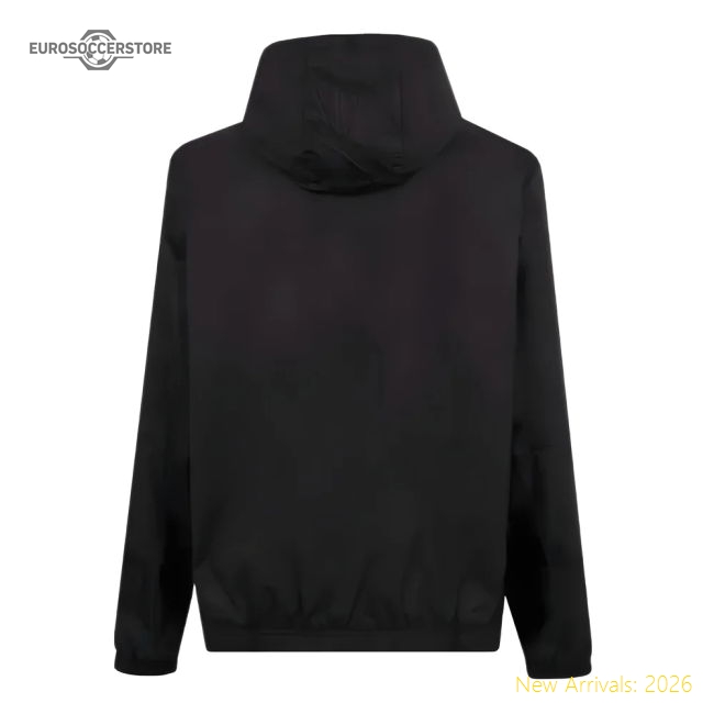 2023-2024 AC Milan x PLEASURES Prematch Jacket (Black)-The Soccer Shirt Hub