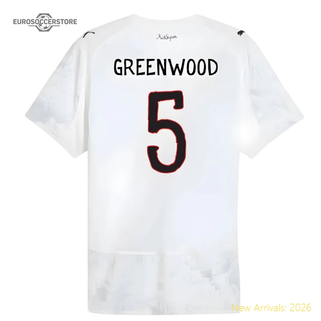 2025-2026 KIDSUPER x Manchester City CWC Authentic Shirt (White) (Greenwood 5)-The Soccer Shirt Hub