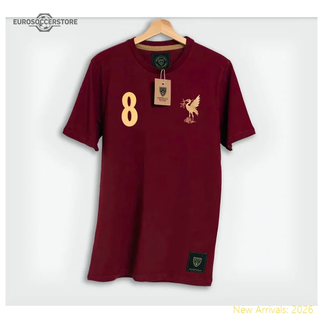 The Bird Steven Gerrard Bordeaux 8 Retro T-Shirt-The Soccer Shirt Hub