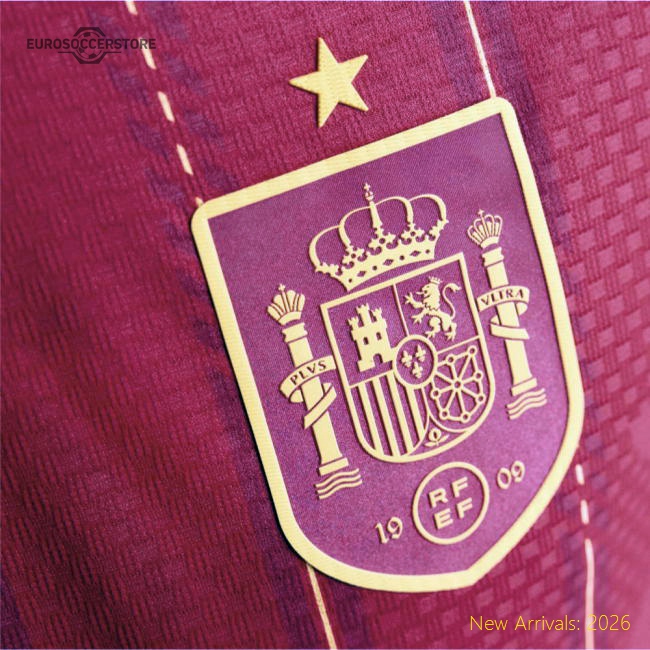 2026-2027 Spain Authentic Home Shirt-The Soccer Shirt Hub