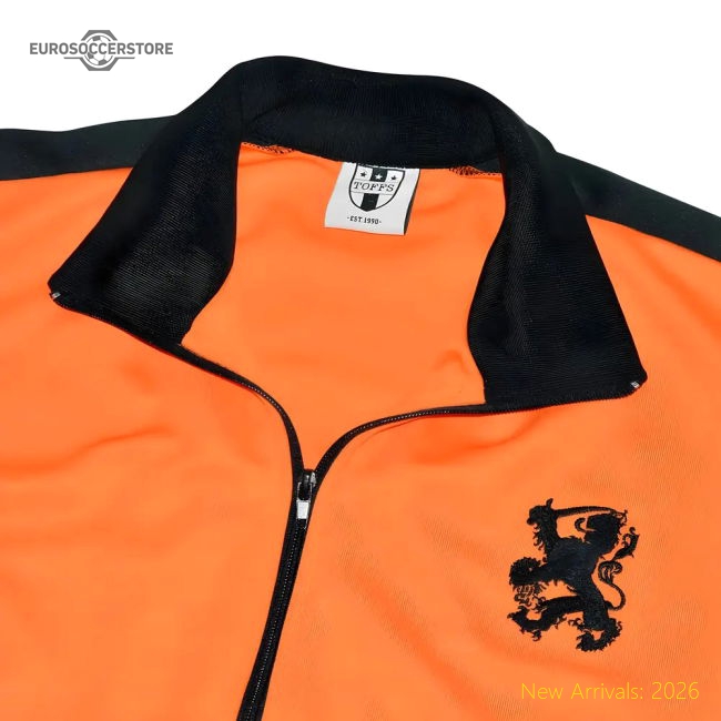 Holland Retro Track Top-The Soccer Shirt Hub