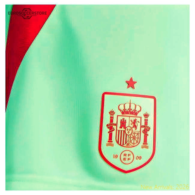 2024-2025 Spain Away Shorts (Yellow)-The Soccer Shirt Hub