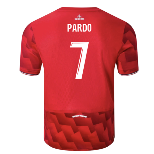 2025-2026 Lille Home Shirt (Pardo 7)-The Soccer Shirt Hub
