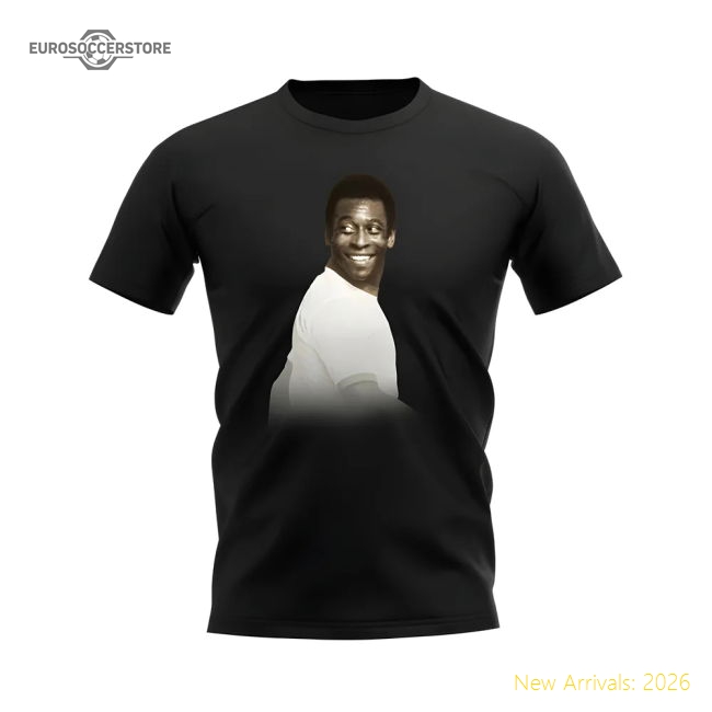 Pele Brazil Legend T-Shirt (Black)-The Soccer Shirt Hub