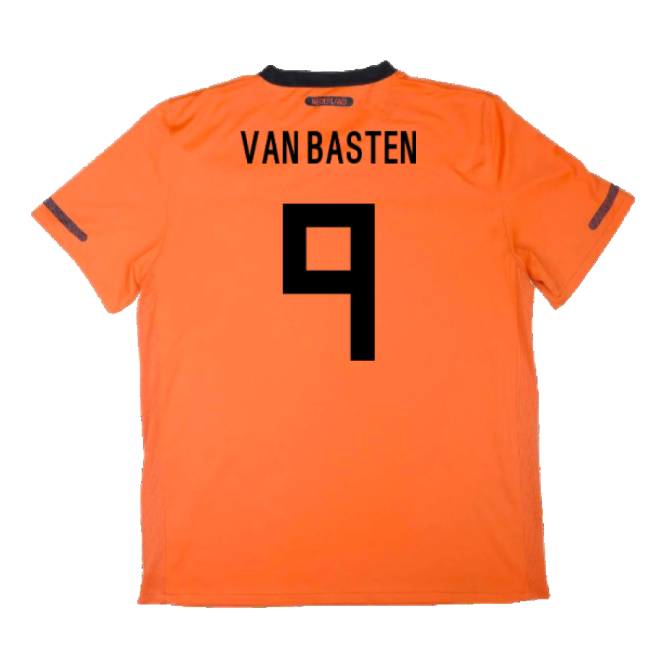 Holland 2010-11 Home Shirt ((Excellent) S) (Van Basten 9)-The Soccer Shirt Hub
