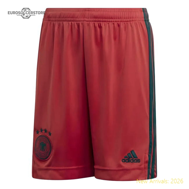 2020-2021 Germany Home Adidas Goalkeeper Shorts (Red) - Kids-The Soccer Shirt Hub
