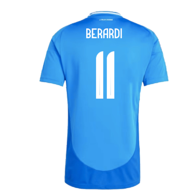 2024-2025 Italy Home Shirt (BERARDI 11)-The Soccer Shirt Hub