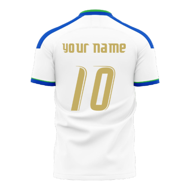 Italy 2006 Style Away Concept Shirt (Libero) (Your Name)-The Soccer Shirt Hub
