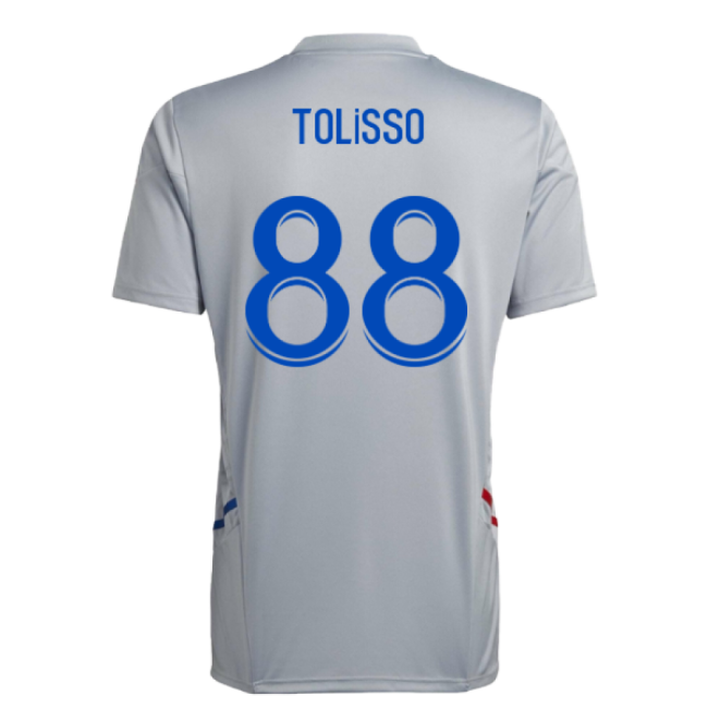 2022-2023 Olympique Lyon Training Jersey (Halo Silver) (Tolisso 88)-The Soccer Shirt Hub