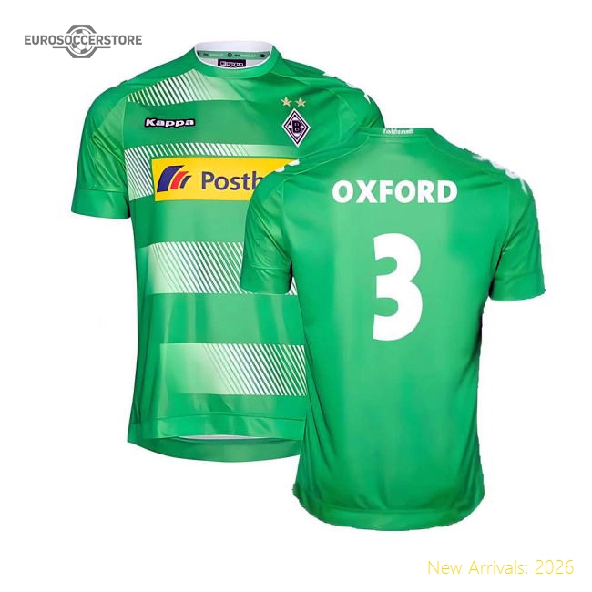 Borussia Monchengladbach 2016-18 Away Shirt ((Very Good) XL) (Oxford 3)-The Soccer Shirt Hub