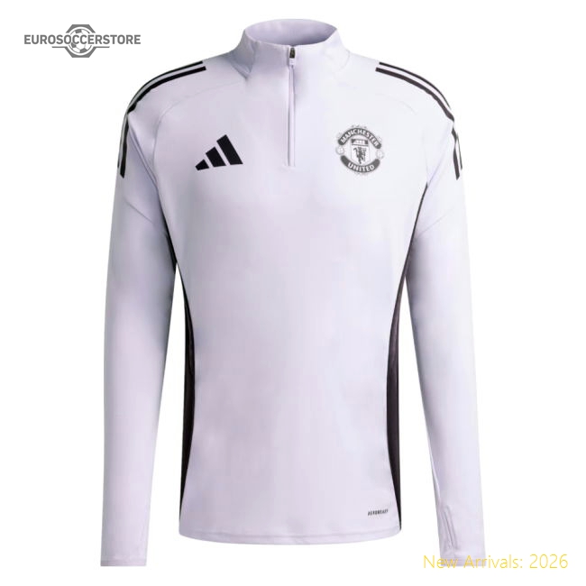 2025-2026 Man Utd Training Top (Purple Tint)-The Soccer Shirt Hub