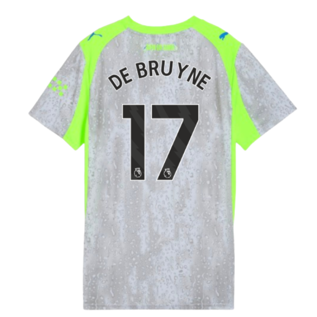 2025-2026 Man City Third Shirt (Womens) (De Bruyne 17)-The Soccer Shirt Hub