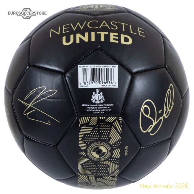 Newcastle United FC Sig Gold Phantom Football-The Soccer Shirt Hub
