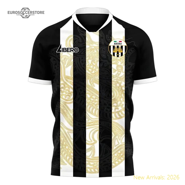 Ascoli 2025-2026 Home Concept Football Kit (Libero) - Womens-The Soccer Shirt Hub