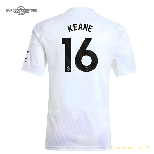 2025-2026 Man Utd Away Shirt (Kids) (Keane 16)-The Soccer Shirt Hub