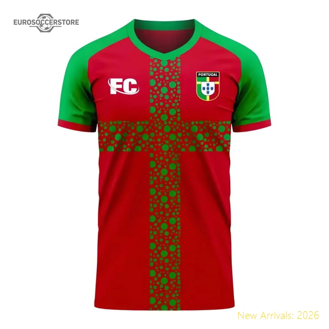 Portugal 2020-2021 Home Concept Football Kit (Fans Culture) - Womens-The Soccer Shirt Hub
