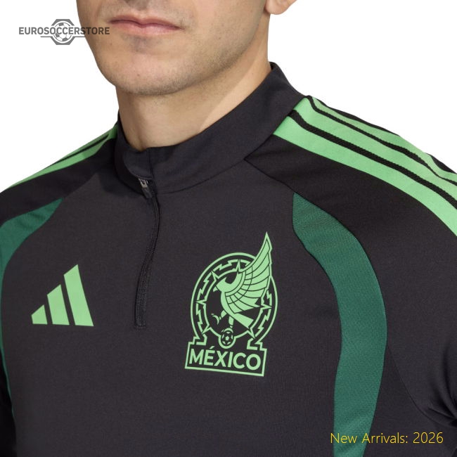 2026-2027 Mexico Training Top (Black)-The Soccer Shirt Hub