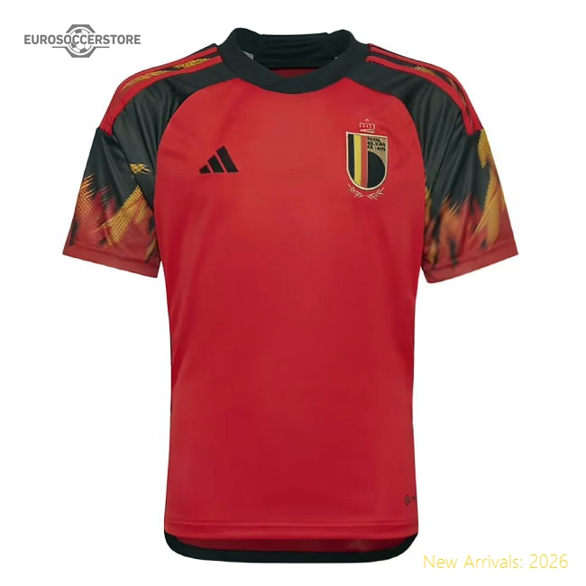 2022-2023 Belgium Home Shirt (Kids) (Your Name)-The Soccer Shirt Hub