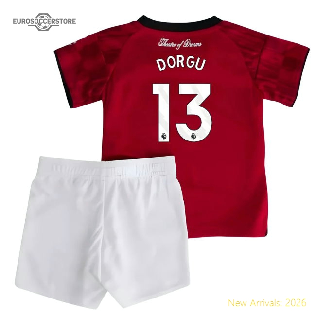 2025-2026 Man Utd Home Baby Kit (Dorgu 13)-The Soccer Shirt Hub