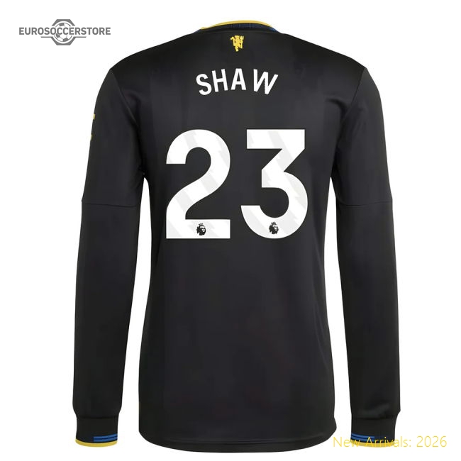 2025-2026 Man Utd Authentic Long Sleeve Third Shirt (Shaw 23)-The Soccer Shirt Hub