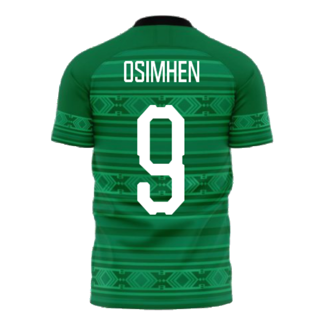 Nigeria 2020-2021 Home Concept Kit (Fans Culture) (OSIMHEN 9)-The Soccer Shirt Hub
