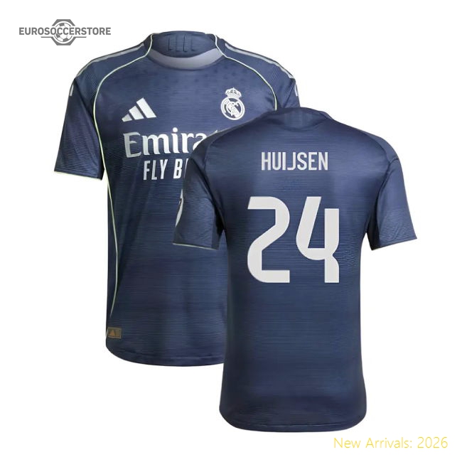 2025-2026 Real Madrid Authentic Away Shirt (Huijsen 24)-The Soccer Shirt Hub