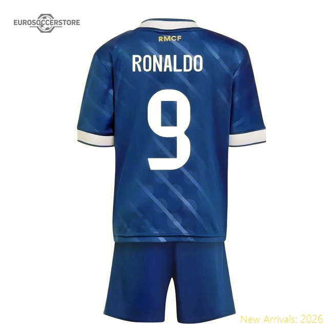 2025-2026 Real Madrid Third Youth Kit (Ronaldo 9)-The Soccer Shirt Hub