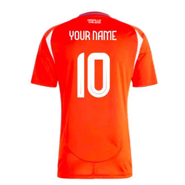 2024-2025 Chile Home Shirt (Your Name)-The Soccer Shirt Hub