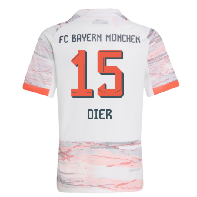 2025-2026 Bayern Munich Away Shirt (Kids) (Dier 15)-The Soccer Shirt Hub