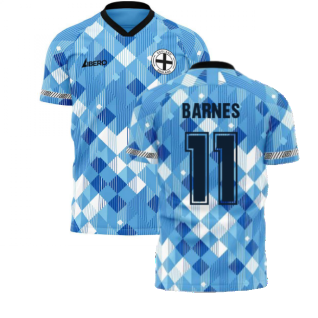 England 1990 Third Concept Football Shirt (Libero) (Barnes 11)-The Soccer Shirt Hub