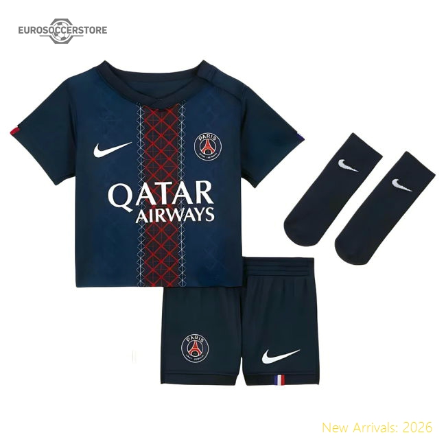 2025-2026 PSG Home Baby Kit-The Soccer Shirt Hub