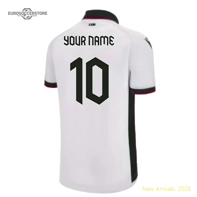 2023-2024 Albania Away Authentic Shirt (Your Name)-The Soccer Shirt Hub