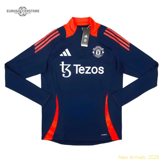2024-2025 Man Utd Wind Top (Night Indigo)-The Soccer Shirt Hub