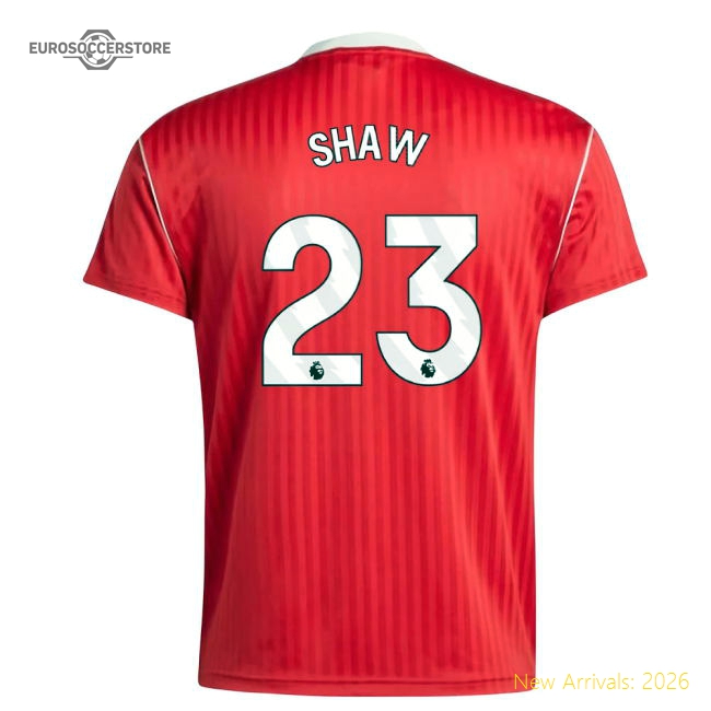 Manchester United Terrace Icons Shirt (Red) (Shaw 23)-The Soccer Shirt Hub