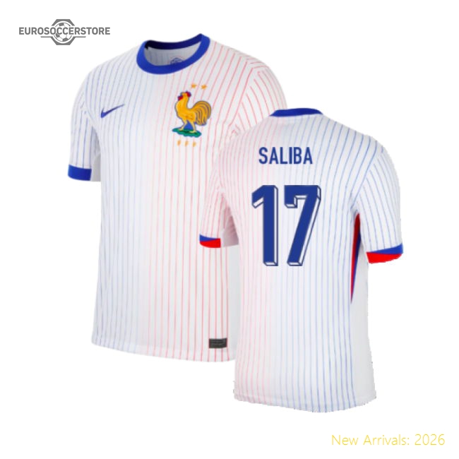 2024-2025 France Away Shirt (Saliba 17)-The Soccer Shirt Hub