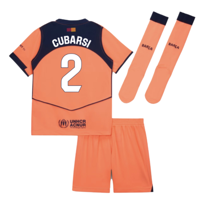 2025-2026 Barcelona Third Mini Kit (Cubarsi 2)-The Soccer Shirt Hub